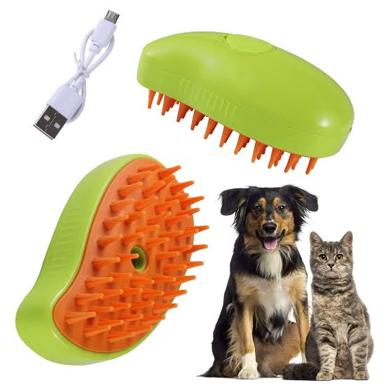 Cepillo Vaporizador para Mascotas | Masaje y Vapor